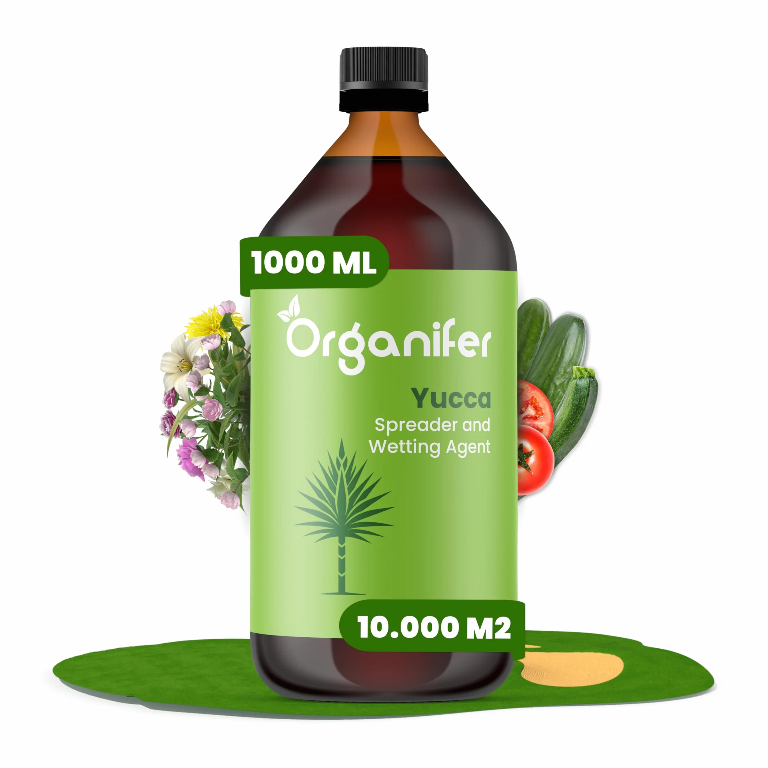 Organifer Yuca Agente Humectante Fertilizante Líquido 1 L 10000 M2 Eficiencia en el Uso del Agua