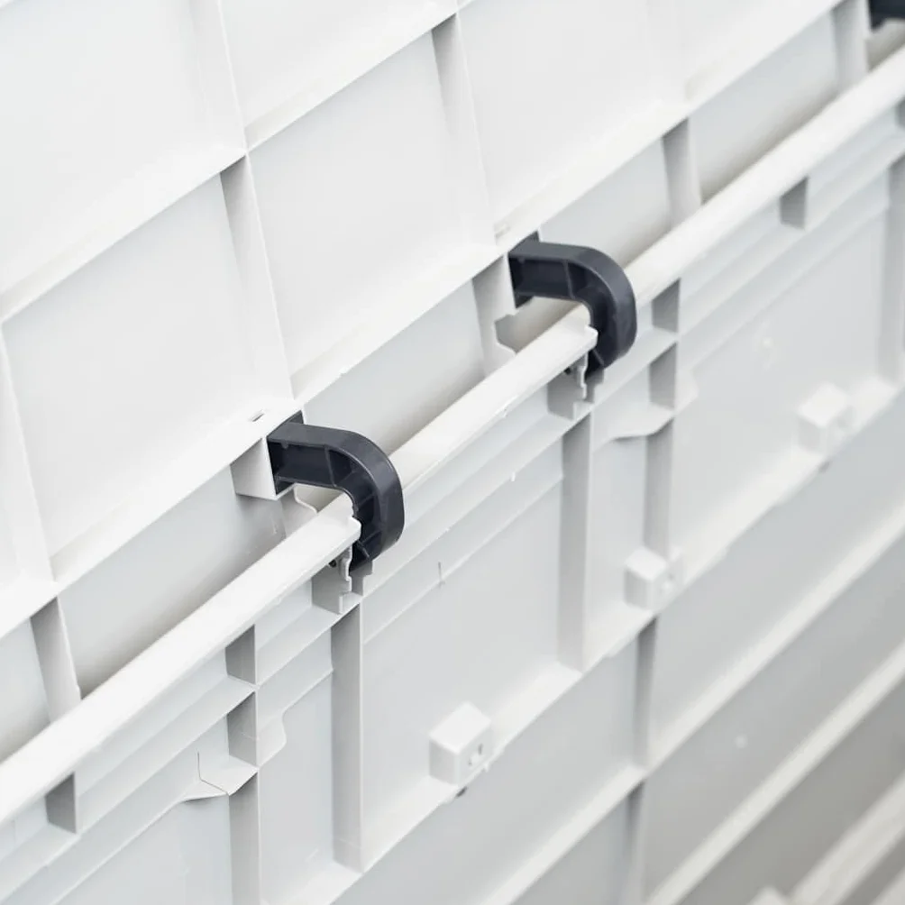 vidaXL Caja Almacenamiento Jardín 280 L Gris Claro