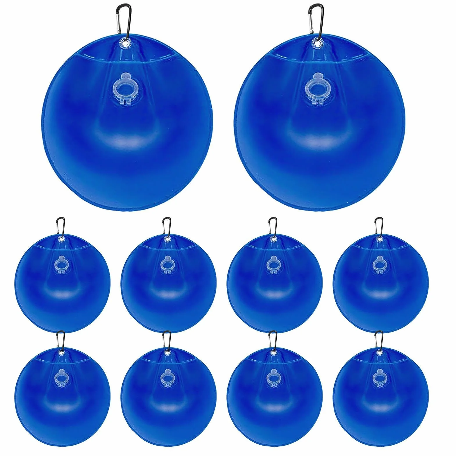 Contrapesos para Cubierta de Piscina 10 Piezas Bolsas de Agua Colgables con Hebilla Reforzados