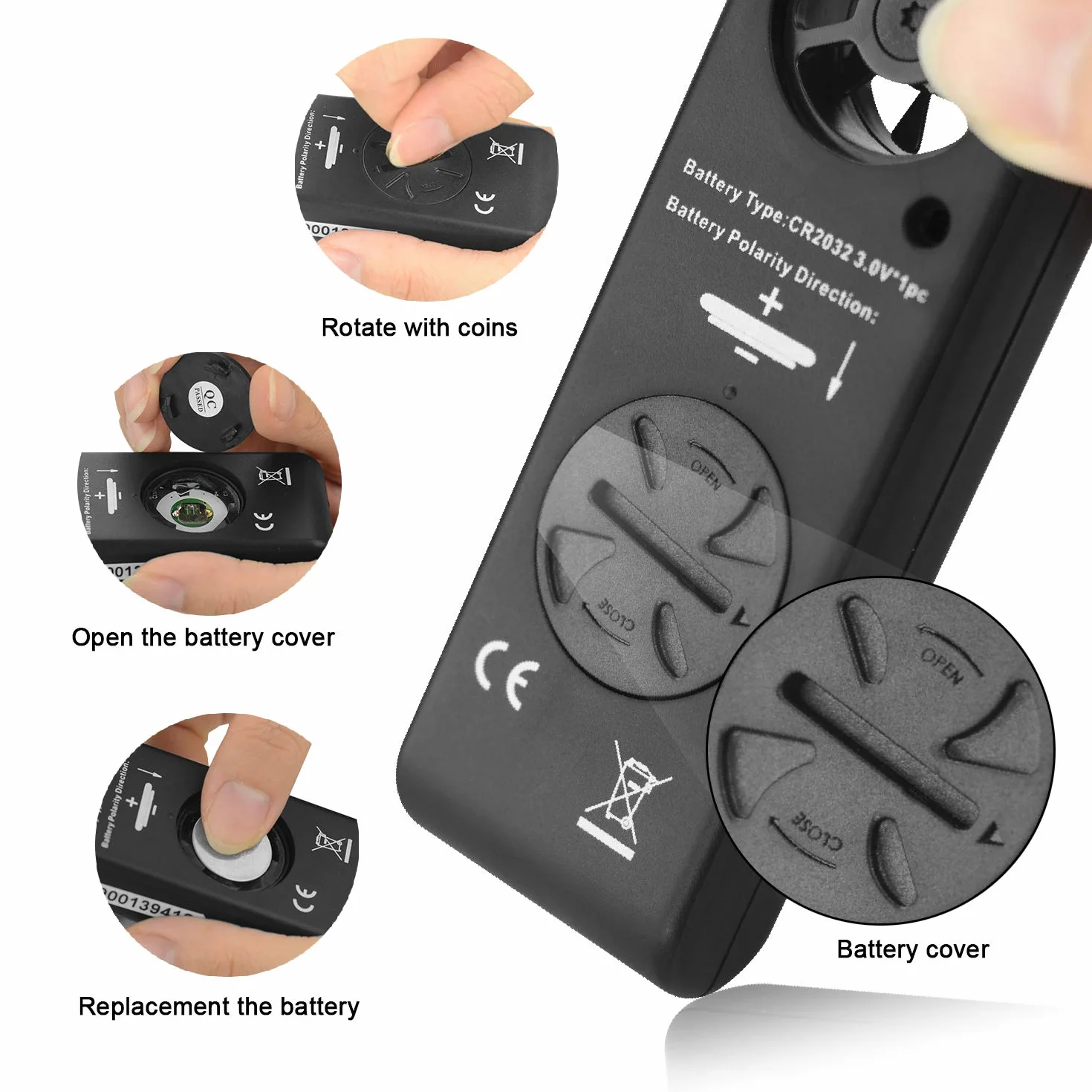Anemometro Digital AP-816B Medidor de Velocidad Viento LCD con Luz de Fondo