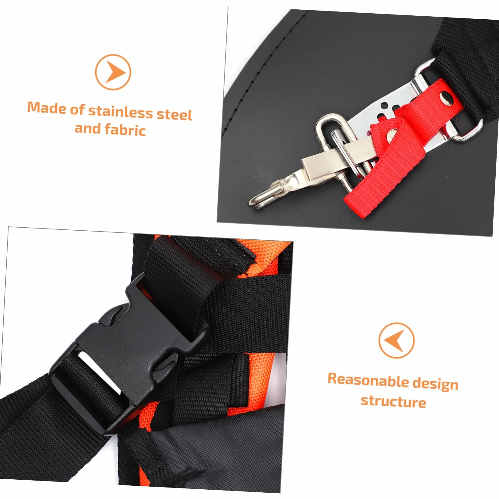 Gatuida 2piezas Correas Dobles para Cortacésped Arnés Acolchado Hombro Cinturón Práctico para Desbrozadora Uso Cómodo Jardinería
