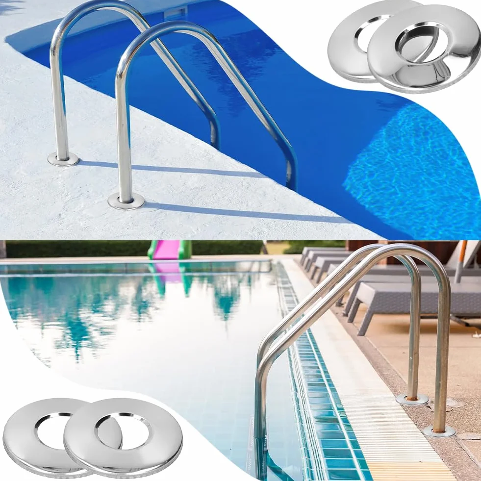 Placa Cubierta Escalera Piscina Acero Inoxidable 4,3 cm