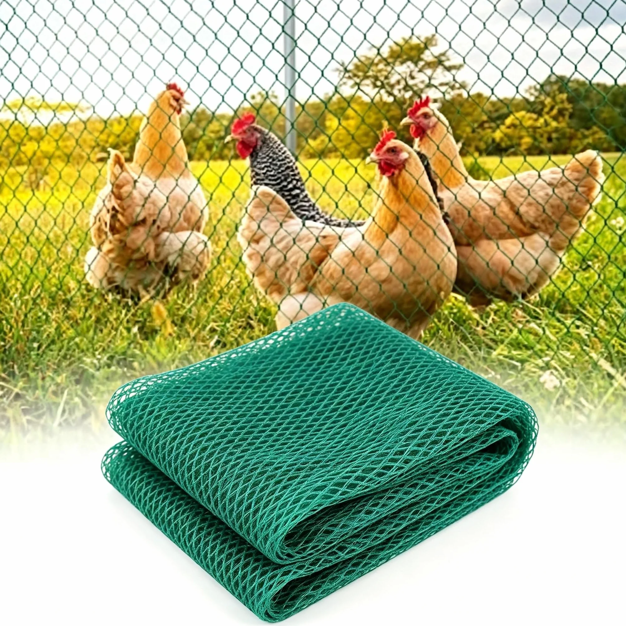 Genérico Mallas De Protección contra Aves De Malla Fina 10x10 15x15m,Red De Protección contra Insectos Palomas Y Granizo,Mallas para Jardines Árboles Frutales Bancales Elevados,4x10m