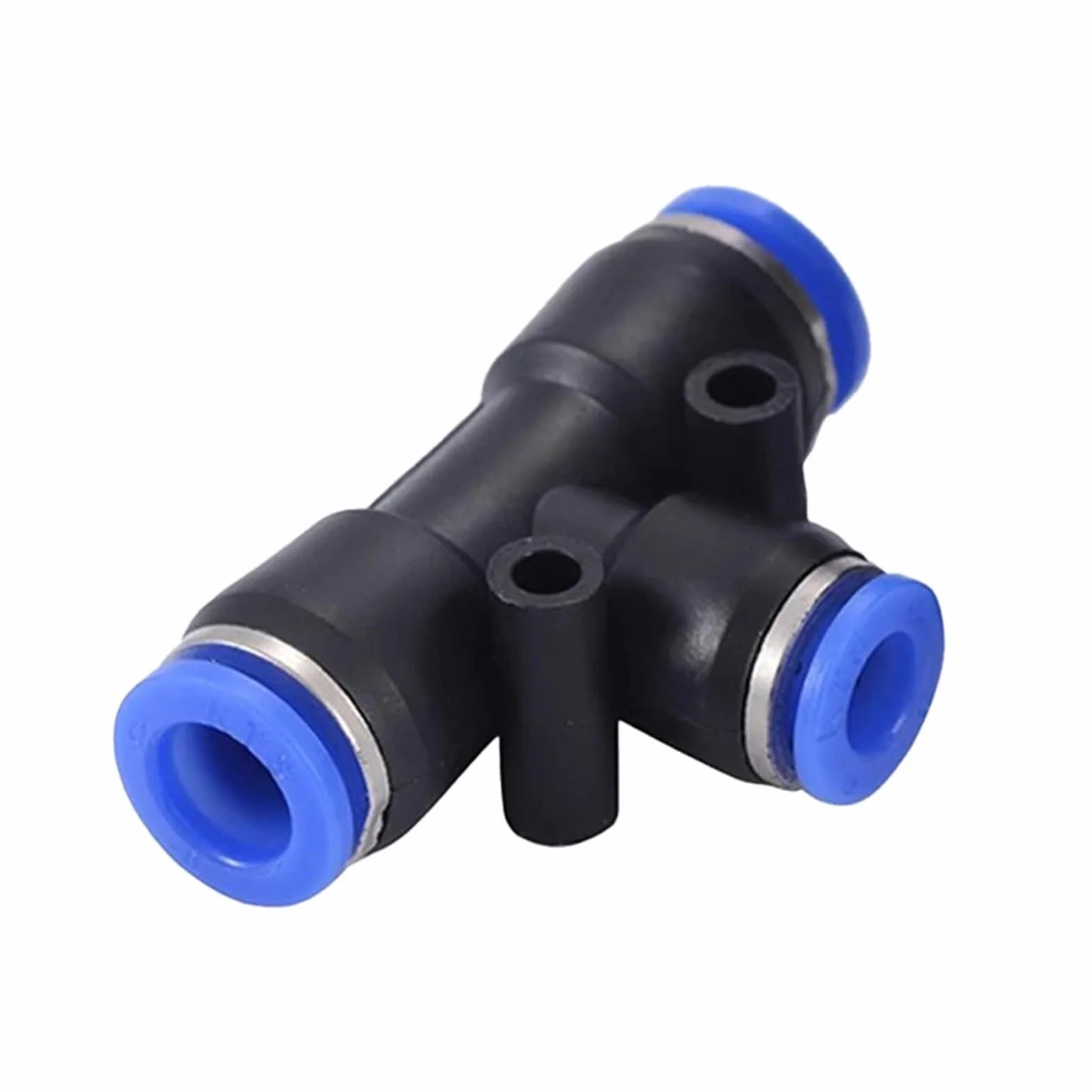 10PCS PE PEG Pneumatic Air Connector Quick Fitting Tee Reducer 3 Way T-shaped Pipe Hose Connector 4/6/8/10/12mm(PEG 12-8)