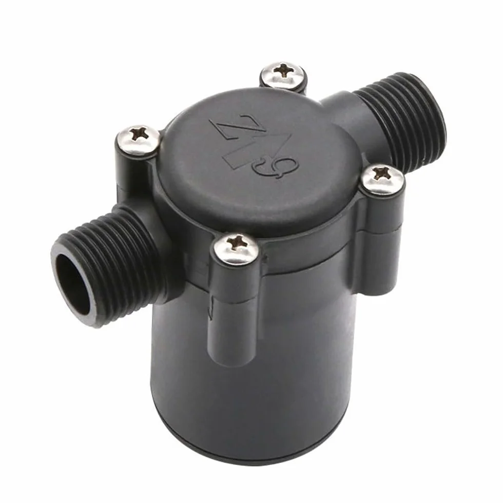 Mini generador de turbina de agua hidráulica – Generador de flujo de agua CC con interfaz G1/2 – Herramienta de carga eficiente de micro tuberías para soluciones de energía renovable