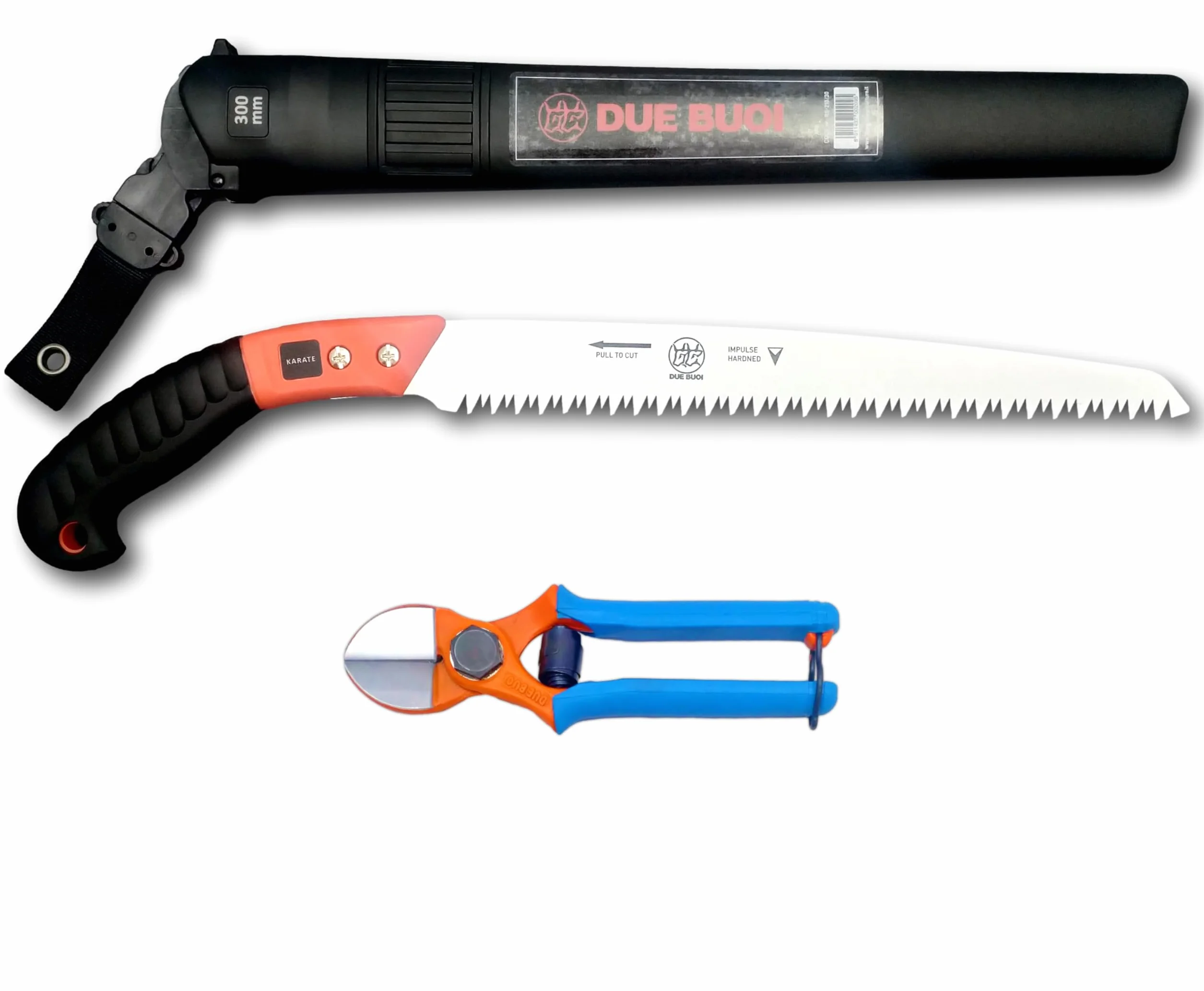 Kit DUE BUOI con tijeras forjadas de doble corte 133/20 y sierra de poda RS210/30