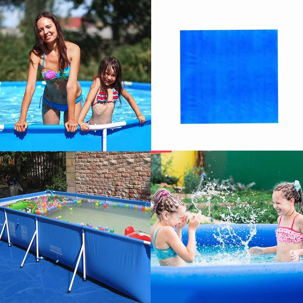 Almohadilla de Revestimiento de Piscina 5m Paños Rectangulares Impermeable a Prueba de Polvo