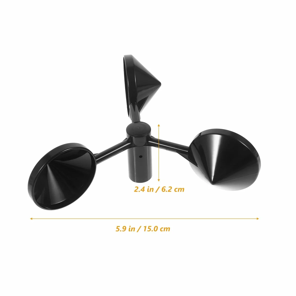 Baluue Carcasa De Anemómetro Sensor De Velocidad Del Viento De 3 Tazas En Material Abs Ligero