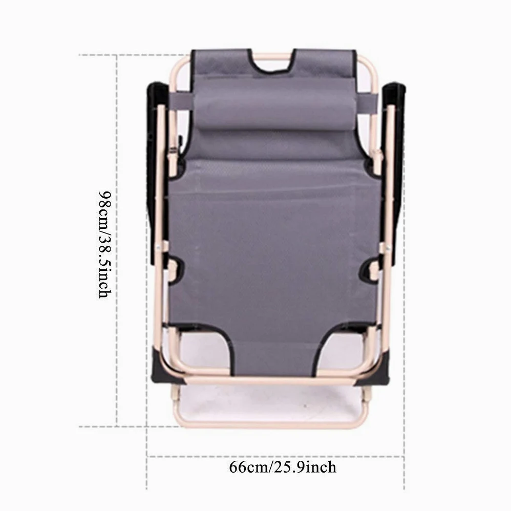 Silla reclinable plegable, silla portátil de camping al aire libre, tumbona de gravedad cero para terraza, playa y jardín