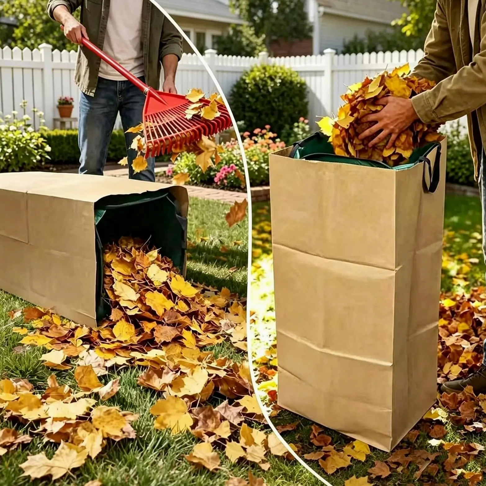 Bolsa para Residuos de Jardín Bolsa plegable impermeable for hojas de jardín