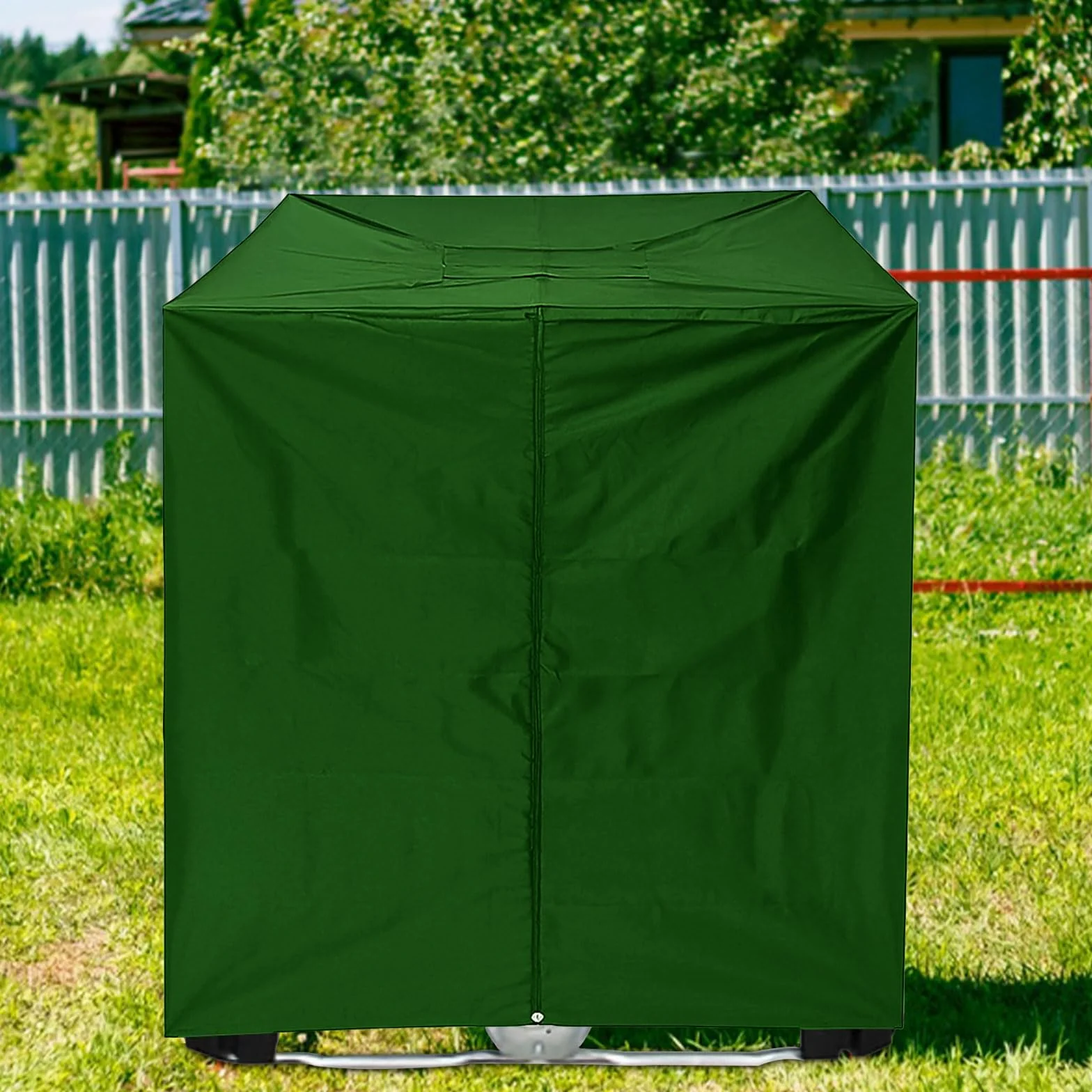 Funda cubre depósito 1000L IBC 120x100x116cm impermeable verde protección UV