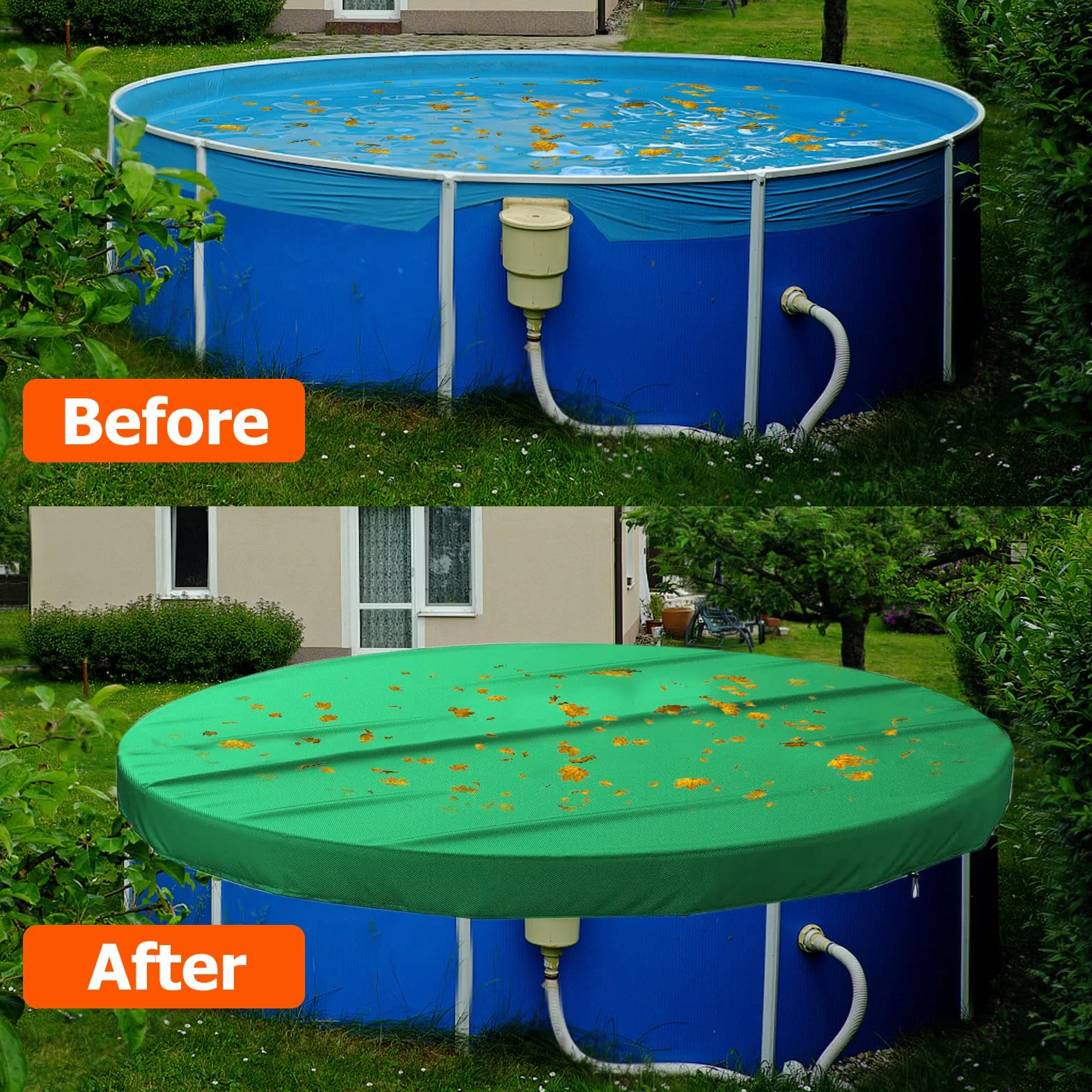 Cubierta Piscina Redonda para Perros, Fundas para Piscinas