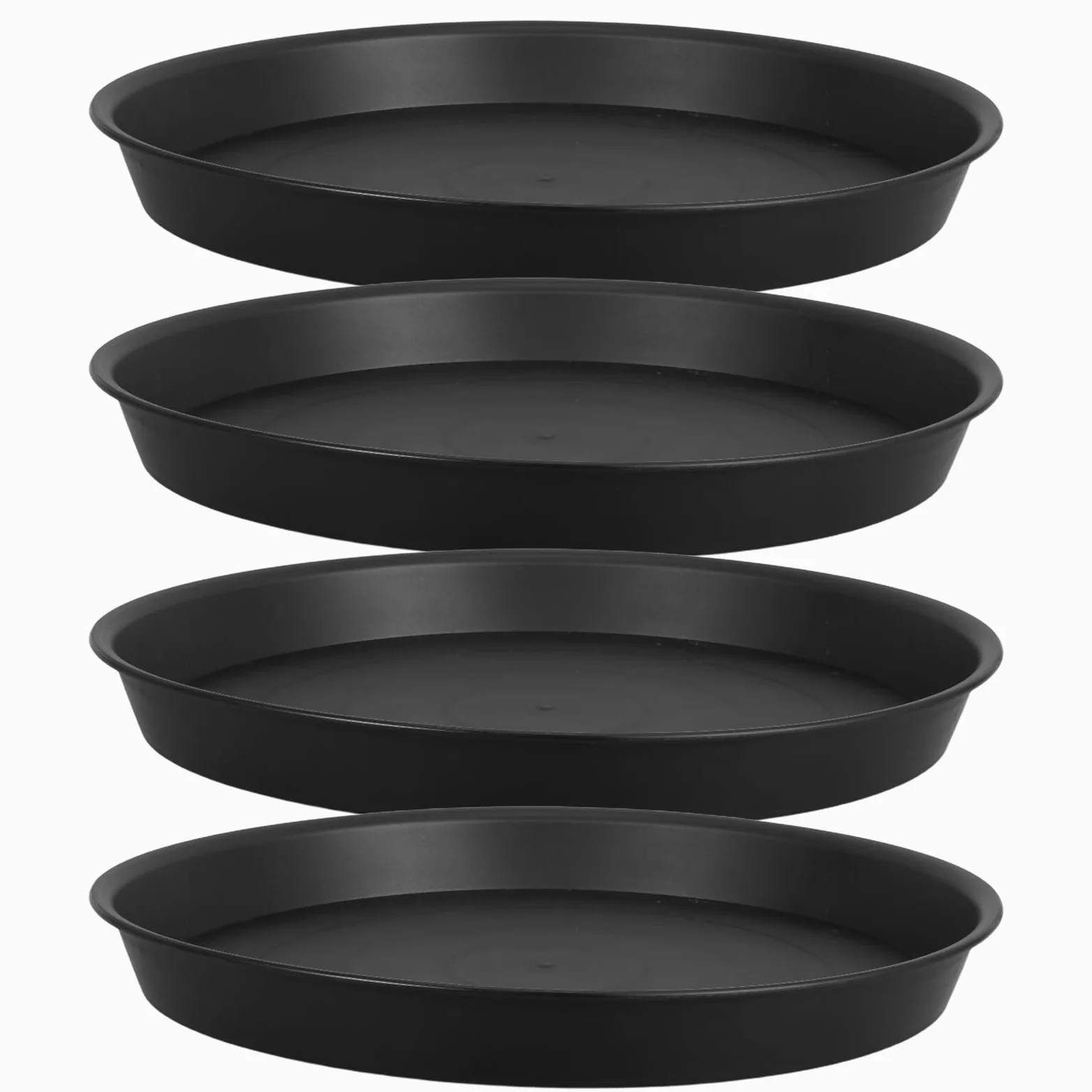 Yardenfun 4 bandejas Inferiores para macetas - Platos de plástico para macetas Que evitan el riego excesivo - Bandejas Base para de jardín