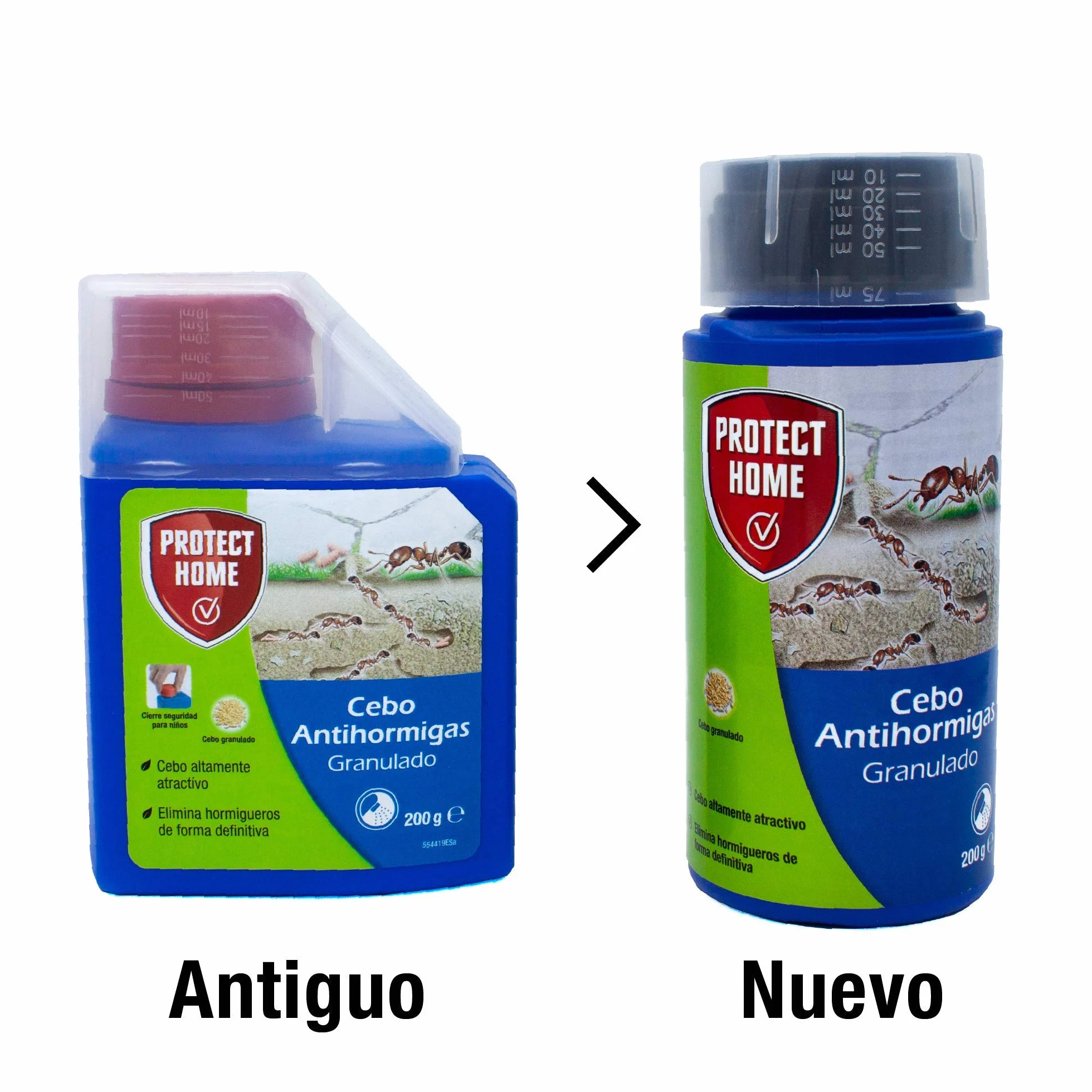 PROTECT HOME Cebo Antihormigas granulado, Elimina Hormigas Exteriores