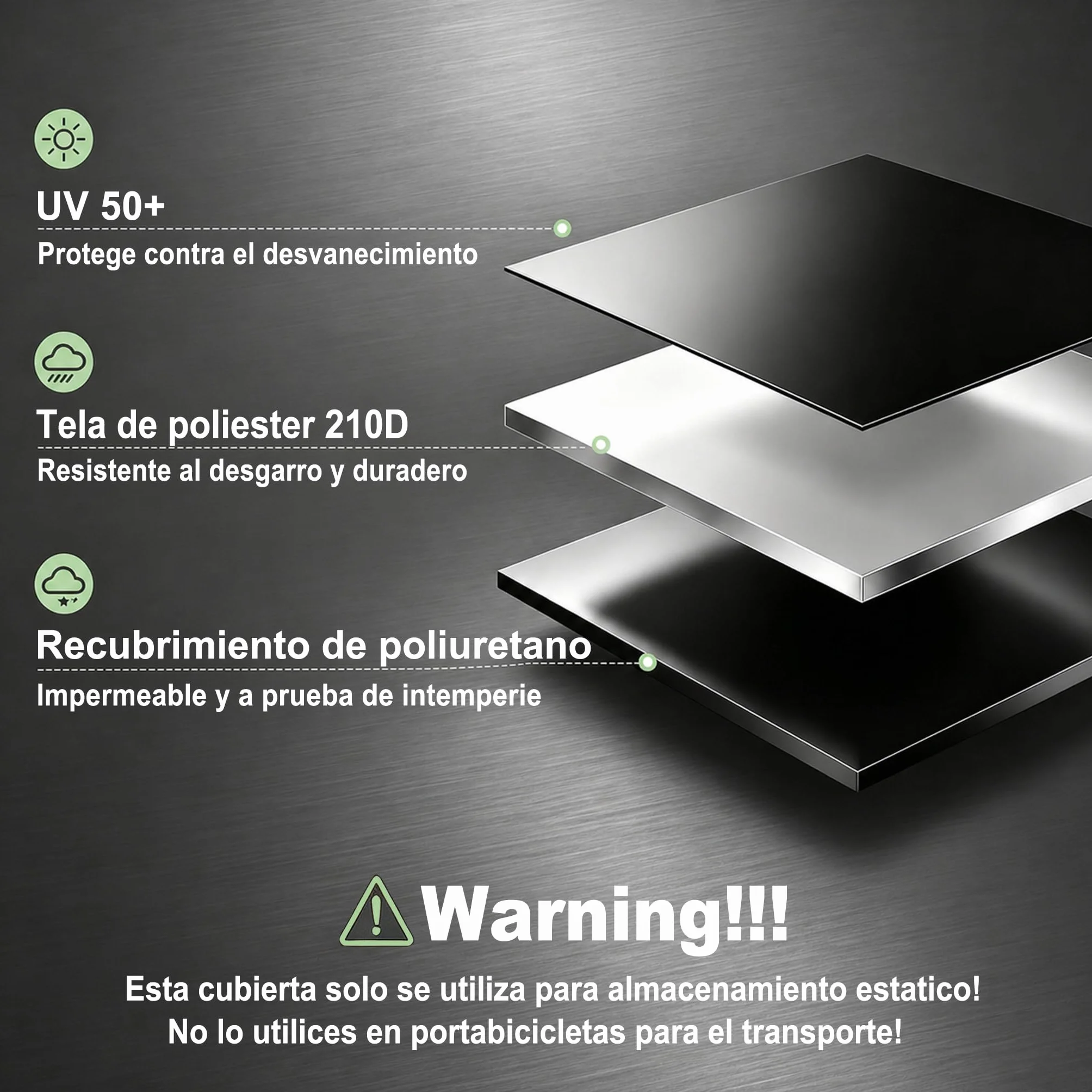 ZUAPEV® Funda Bicicleta Exterior Impermeable 210D Poliéster Cubre Bici Montaña/Carretera/Eléctrica