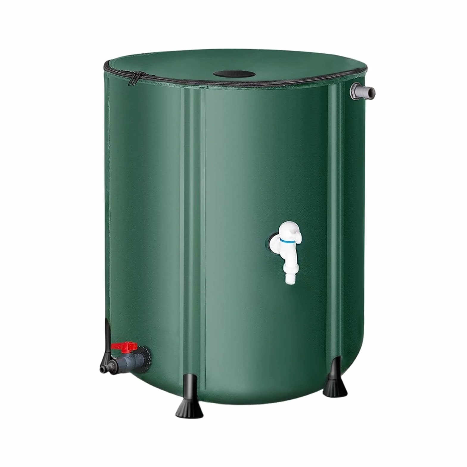 LOVIVER Contenedor de Barril Plegable 50L Colector de Agua Tanque Agua Jardín