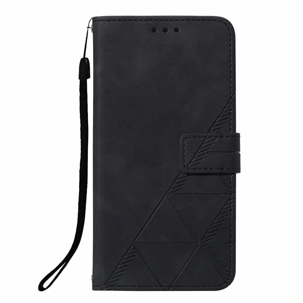Funda Samsung Galaxy S23 FE, TPU suave, cuero, a prueba de golpes, atril, cierre magnético, negro