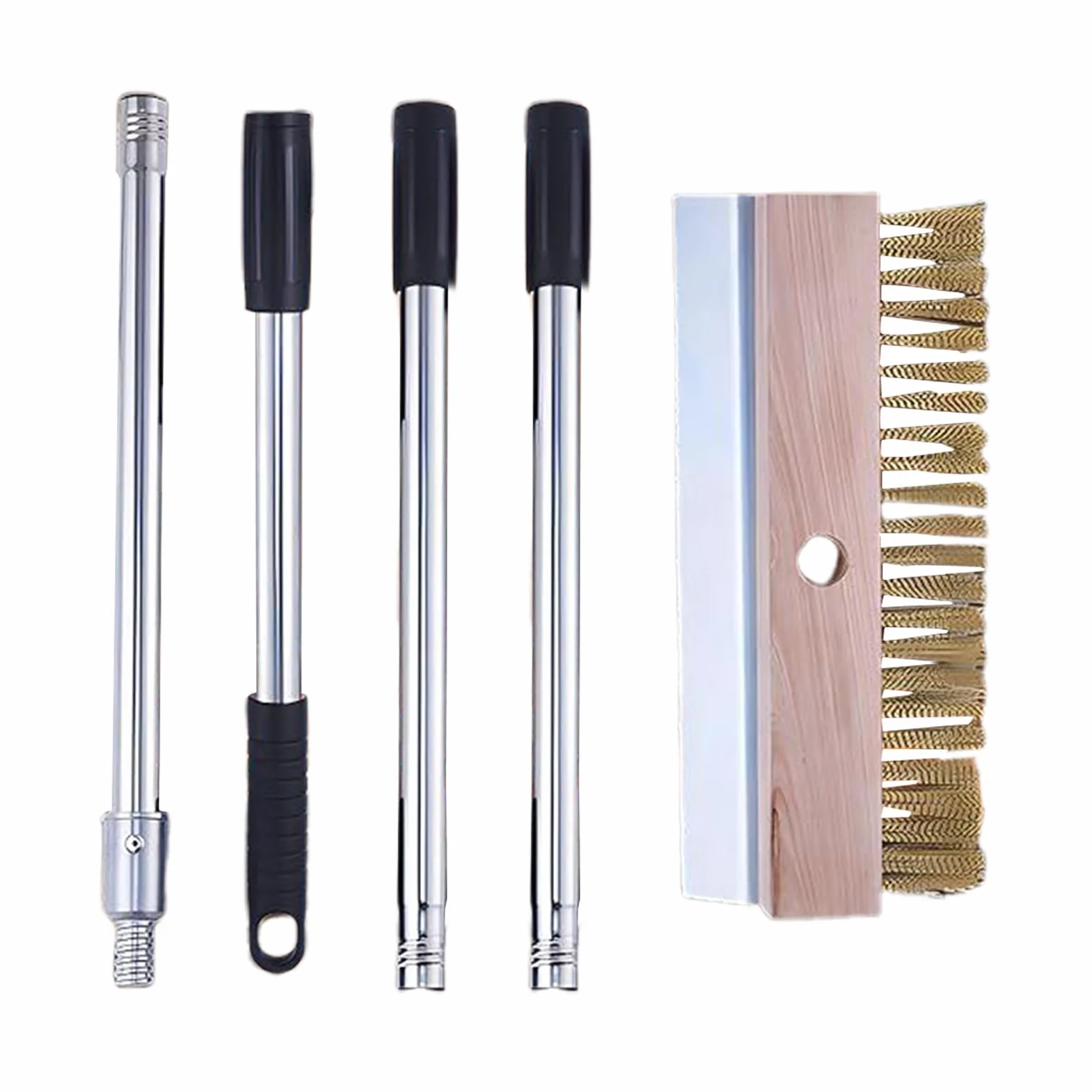 Cepillo Con Raspador Para Horno De Pizza Limpieza Parrilla Horneado | Herramienta Aluminio Para Horno Pizza Mango Largo Hogar, Restaurante, Cocina Comercial, Cocina Exterior, Freidora, Fa