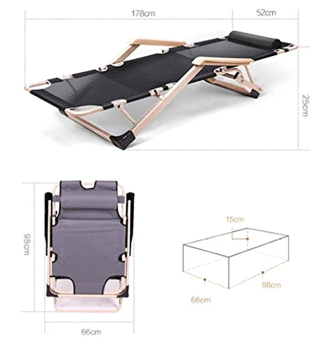 Sillas plegables de gravedad cero, tumbonas portátiles para patio con tela transpirable, soporta 200 kg, cómodas para uso en jardín o playa, incluye cojín 3D, 2 paquetes