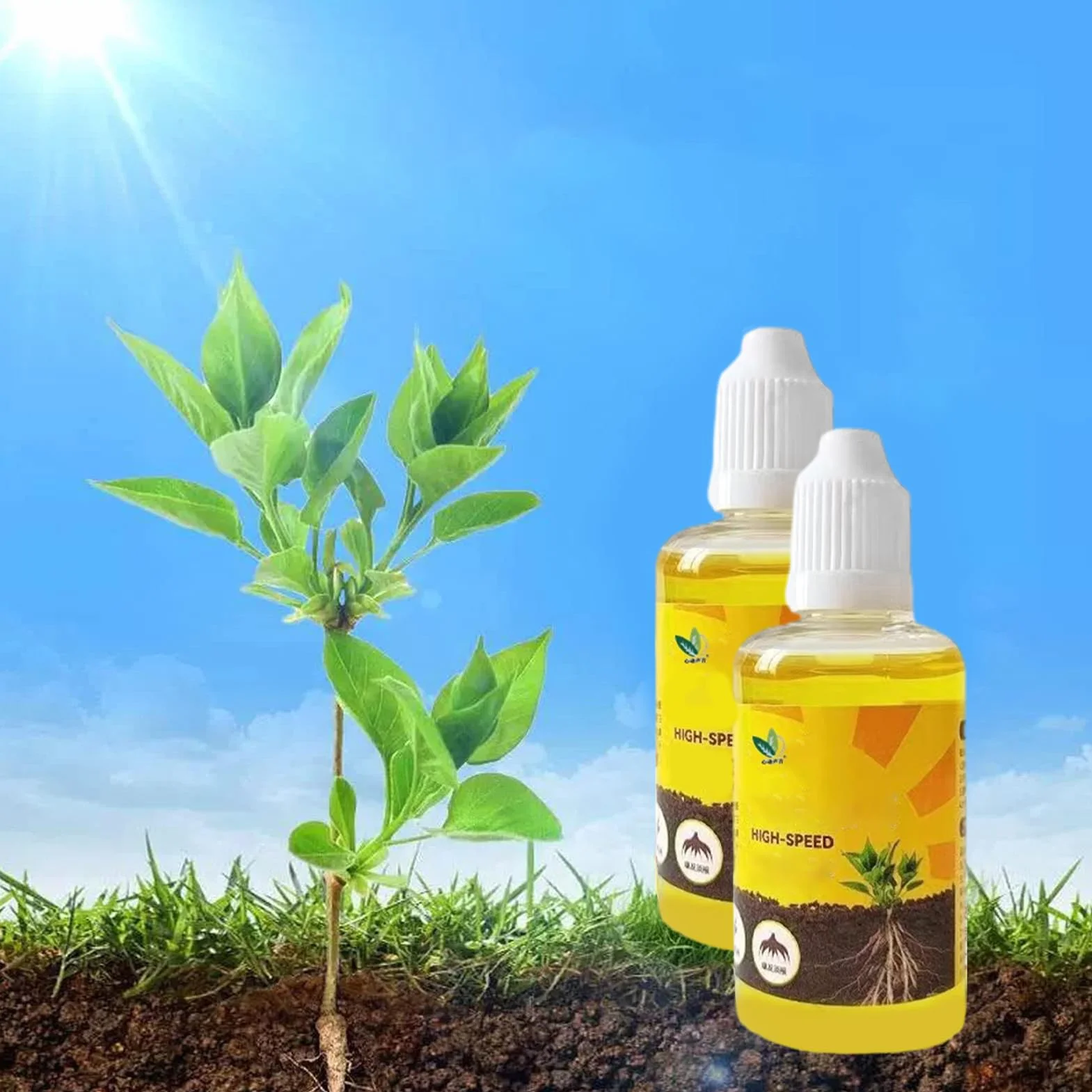 Enraizante Líquido Para Esquejes, Hormonas De Enraizamiento Orgánico, Estimulador De Raíces, 50 ml (Paquete de 2)