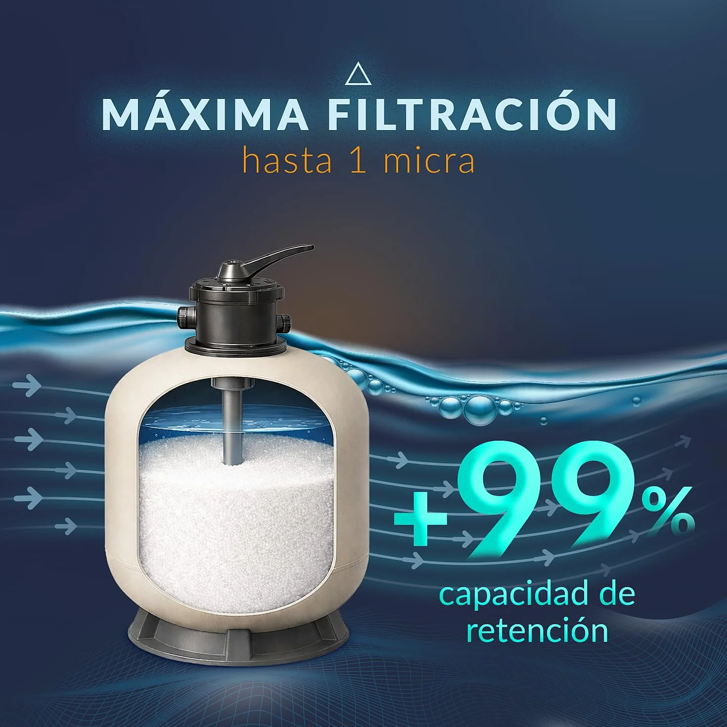 NATURE WORKS Arena de Vidrio Filtrante para Piscina 99,64% Filtración - Saco 10kg