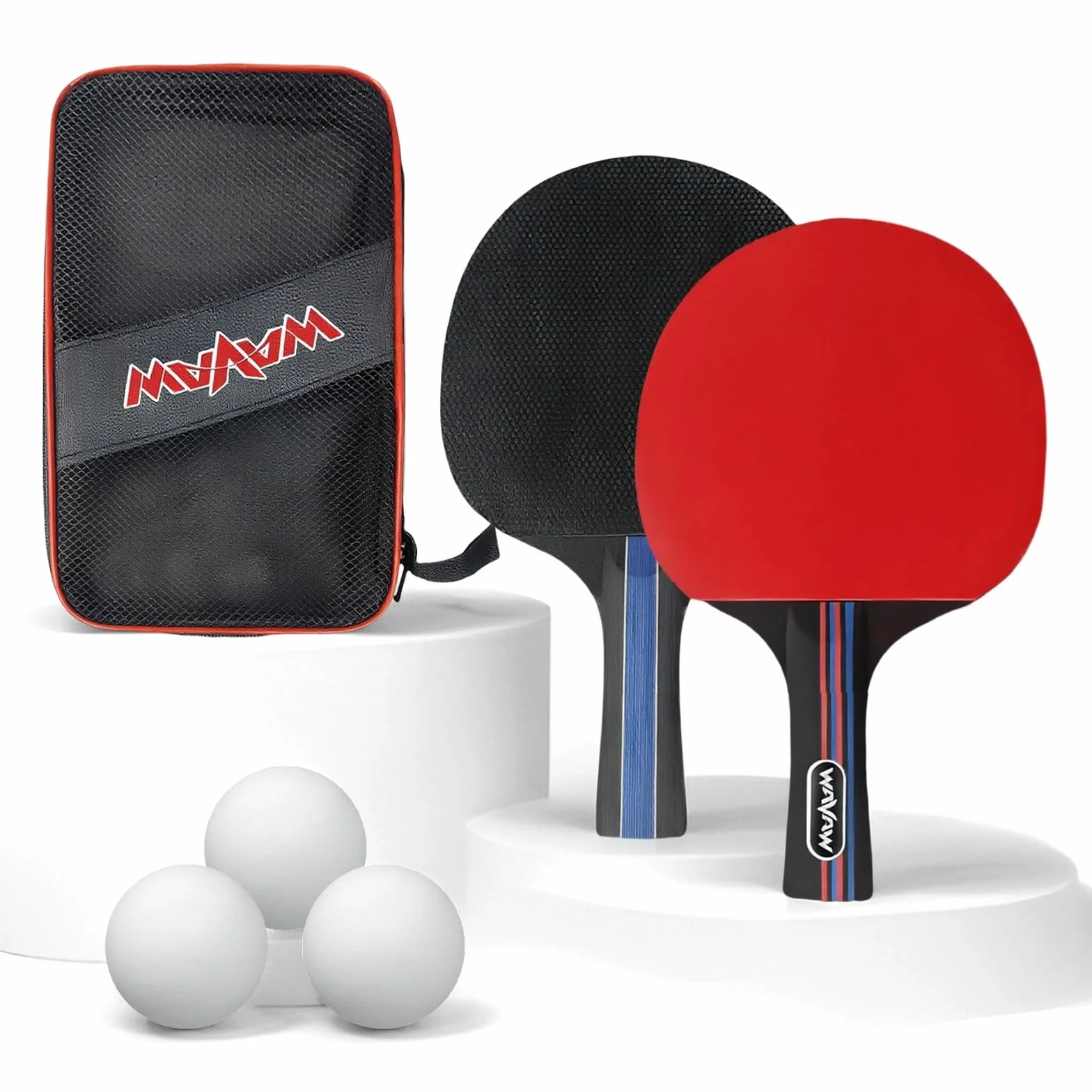 Juego de látigos de ping pong con bolas, entrenamiento y ocio, tenis de mesa