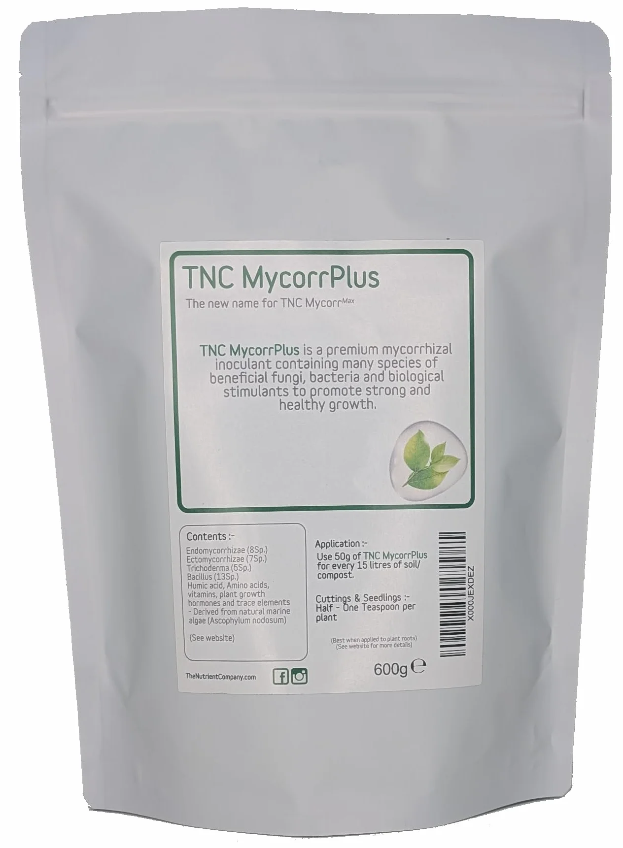 TNC MycorrMax Prima de micorrizas inoculante con hongos Trichoderma y bacterias 600g