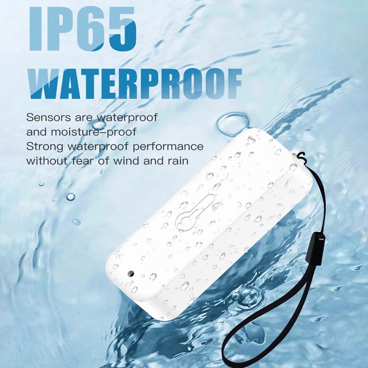 Termómetro higrómetro WiFi para interiores y exteriores: sensor inteligente de temperatura y humedad con notificación de aplicación y almacenamiento de datos, alcance de 150 m, compatible con Alexa, 3
