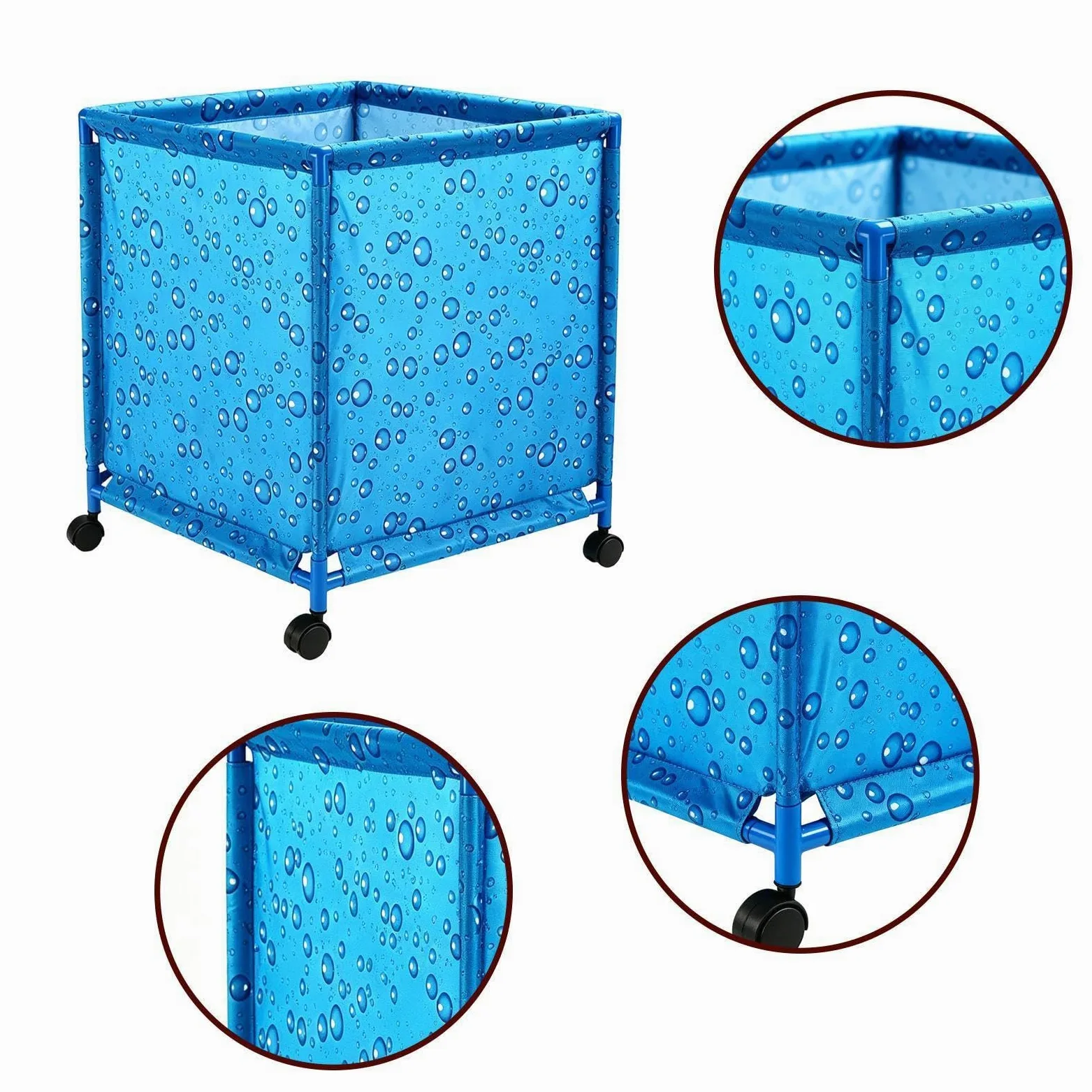 Almacenaje Exterior Piscina Plegable con Ruedas para Terraza | Soporte Para Fideos De Piscina para Propietarios Jardineros Patio Terraza Jardín Hogar Garaje Toallas Playa