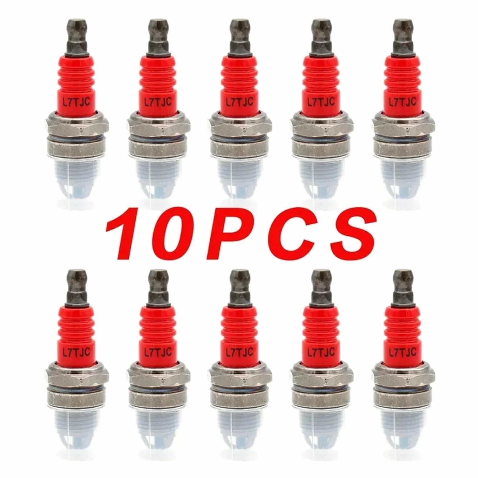 Bujía L7TJC De 10 Piezas For Motosierra Gasolina Y Desbrozadora