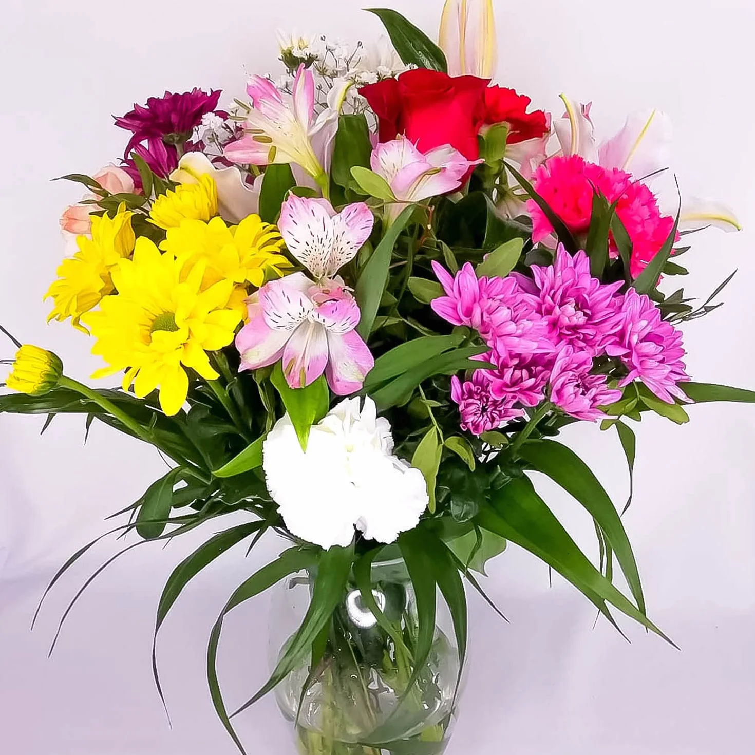 Ramo de flores naturales a domicilio - Flores frescas - Entrega gratis 24 horas - Tarjeta dedicatoria