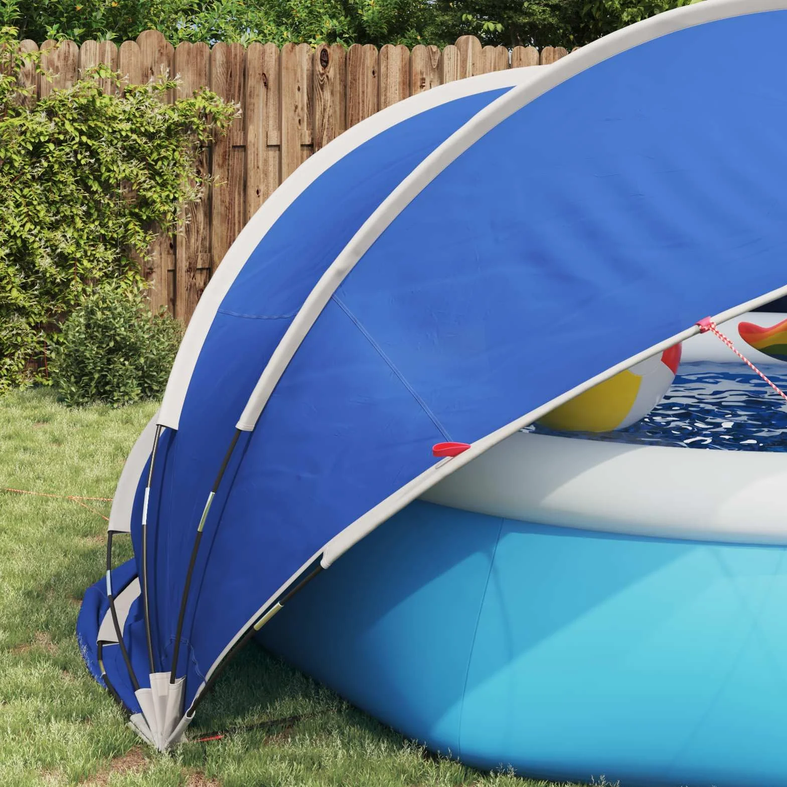 Anself Cúpula Plegable para Piscina Protección UV
