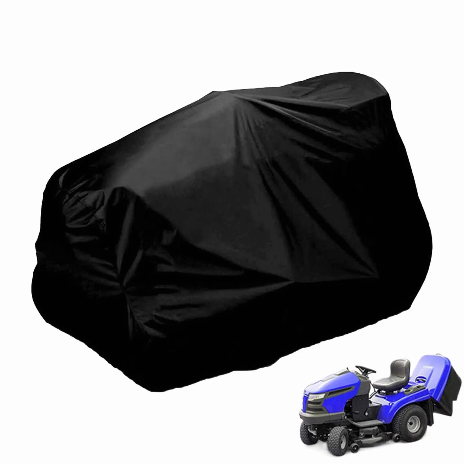 Cubierta de cortacésped, cubierta para cortacésped, cubierta para tractor de césped impermeable | Protectores resistentes a los rayos UV con bolsa de almacenamiento para exteriores, jardín