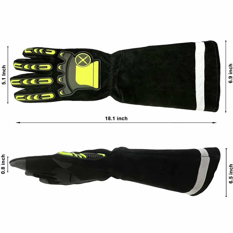 Guantes a prueba de mordedura de serpiente Kevlar Reforzado Herramienta de manejo de animales