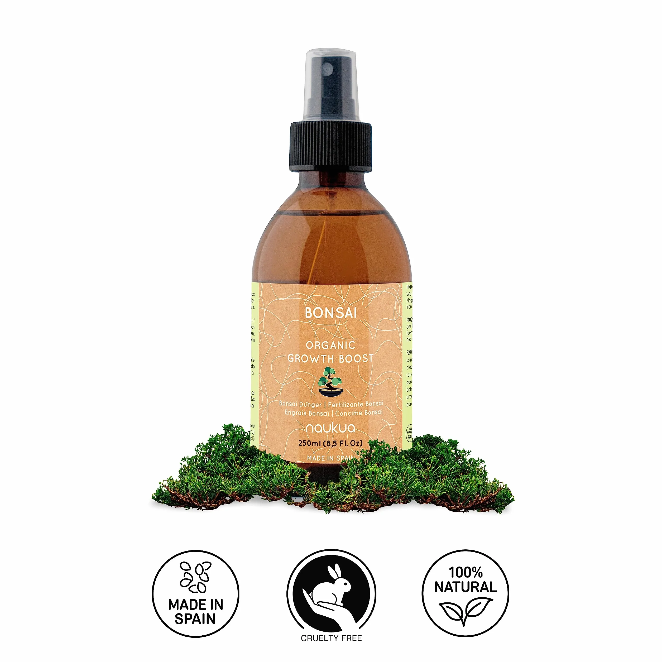 Abono Líquido Orgánico para Bonsais 250ml Fertilizante Natural Spray Listo Para Usar