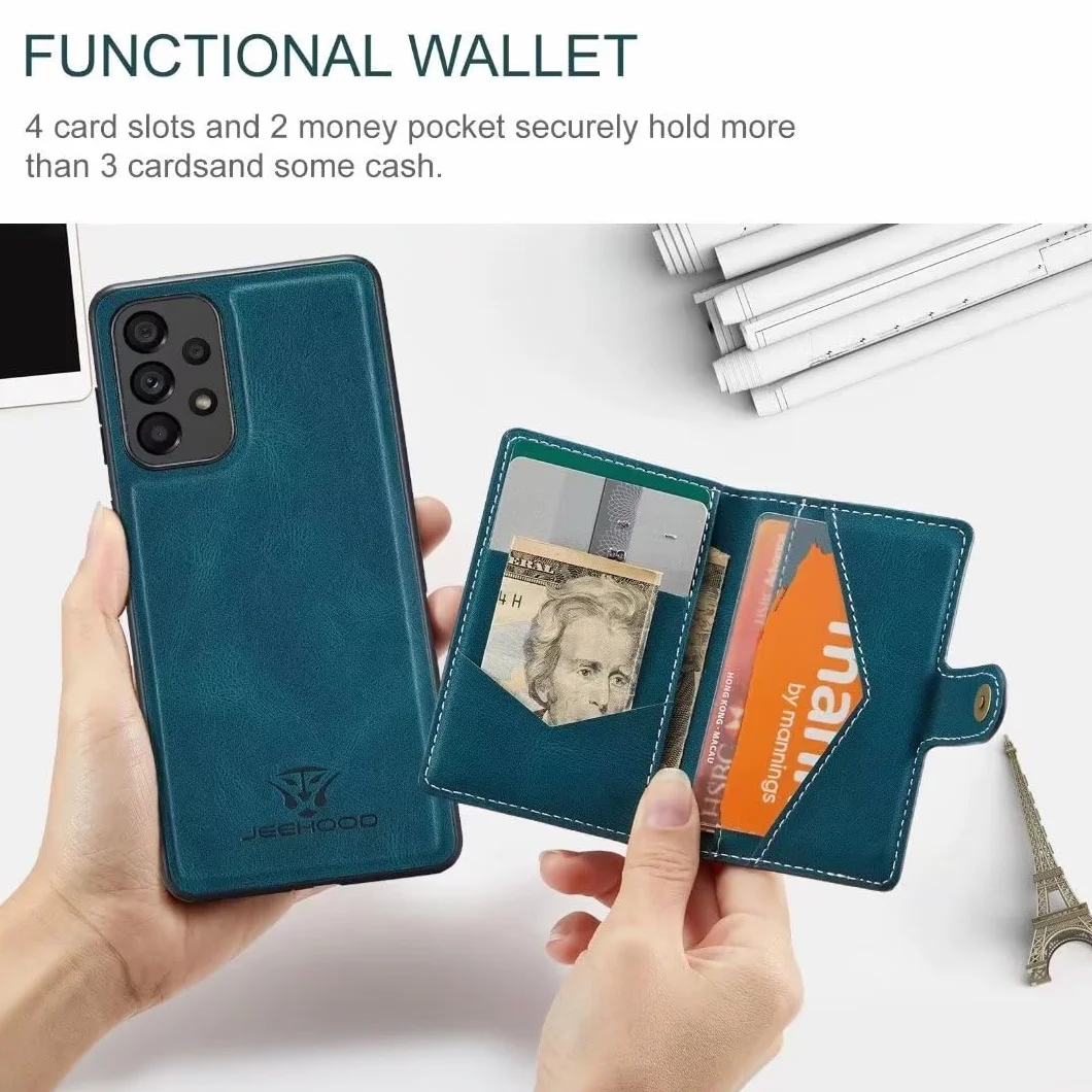 Funda Samsung Galaxy S21 con Ranuras para Tarjetas Cierre Magnético Soporte Protección Completa Cuero PU Flip Wallet
