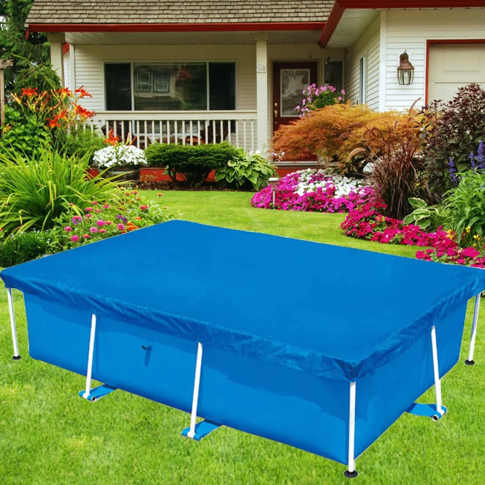Cobertor para Piscina Rectangular 260 x 170 cm, Cubierta de Protección UV Plegable, Exterior