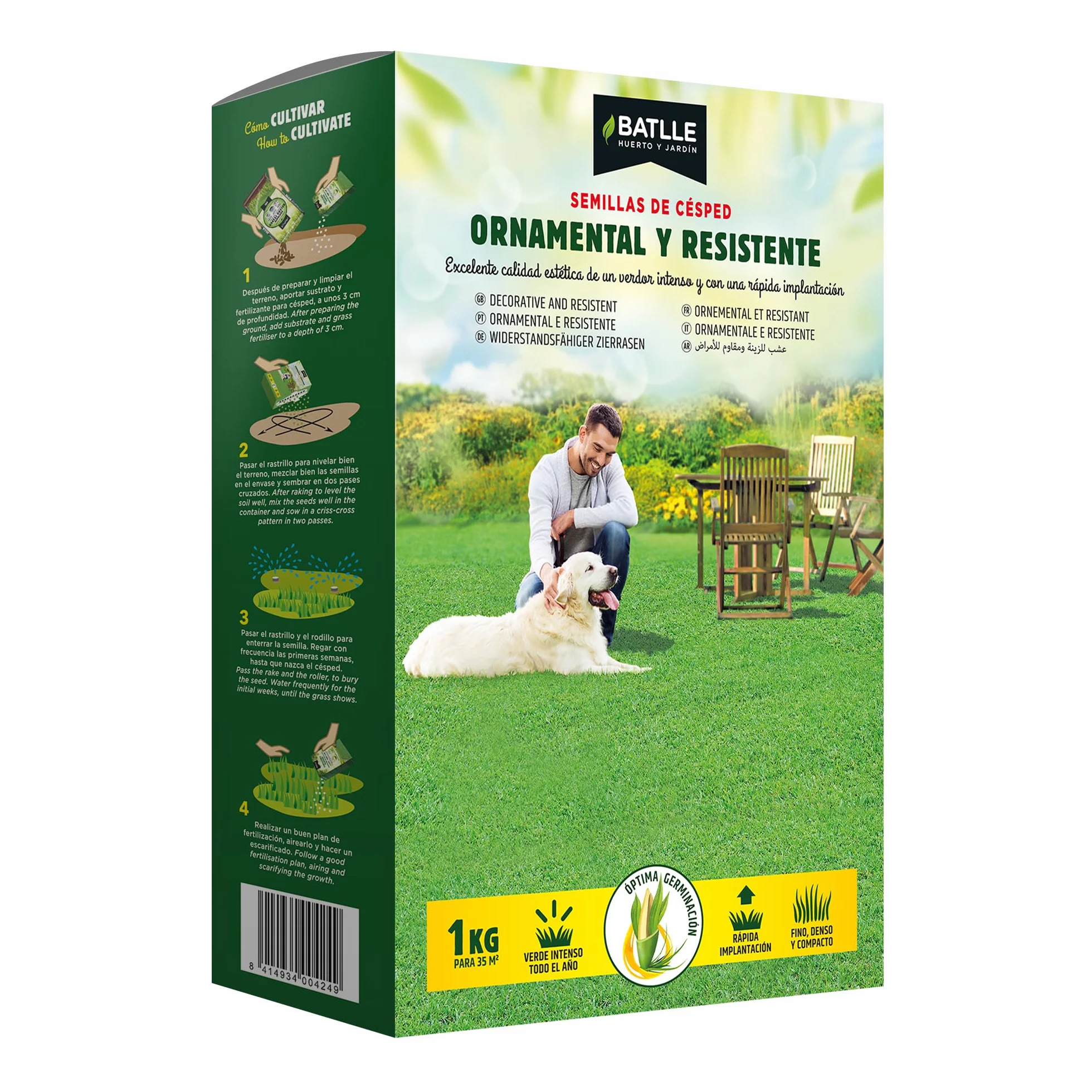 Semillas Batlle Césped Ornamental Resistente 1kg