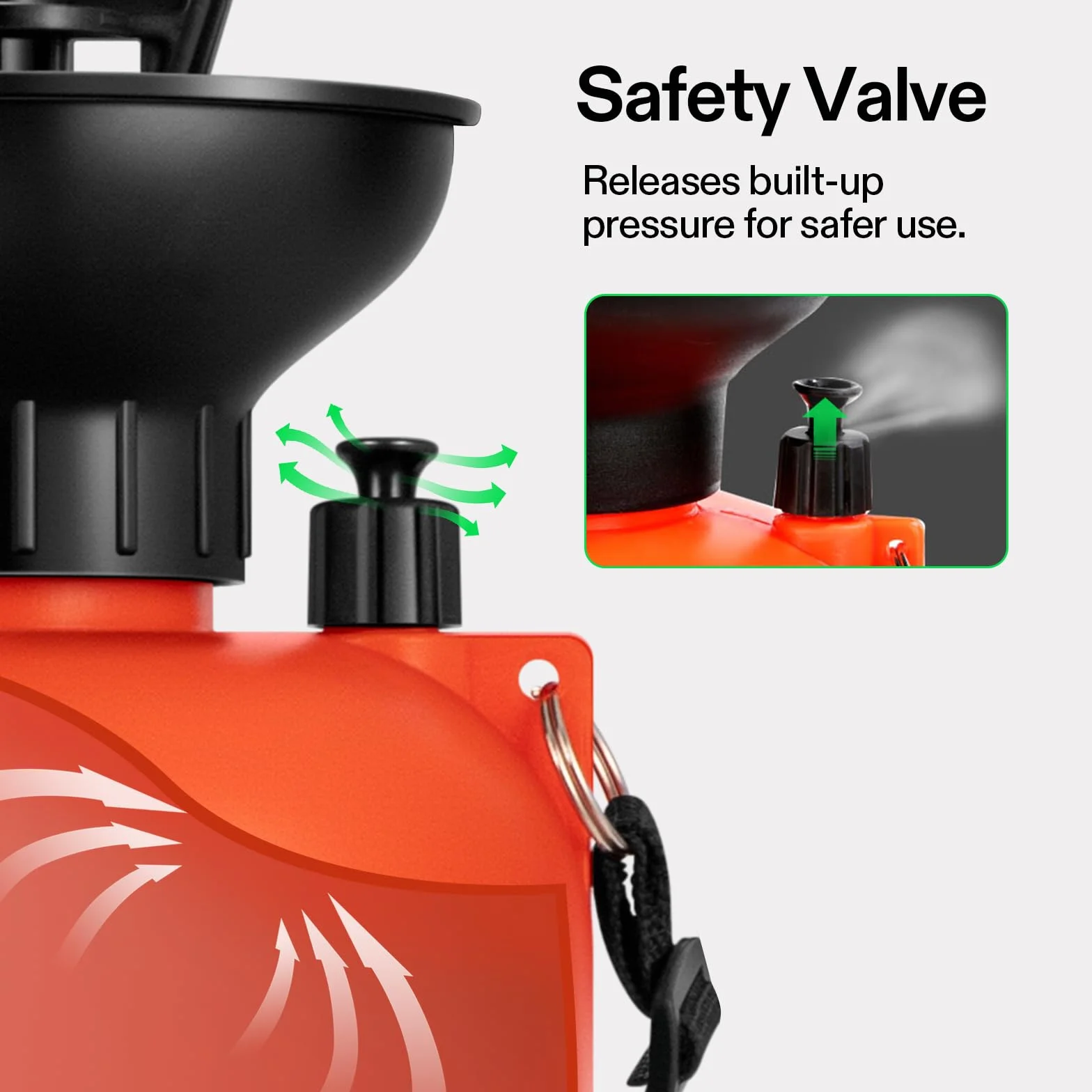 VIVOSUN Pulverizador Rociador de Presión de Bomba de 8L, con Correa para el Hombro y Boquilla Ajustable, para Riego de Plantas, Jardinería, Aplicación de Tratamientos y Limpieza Doméstica Naranja