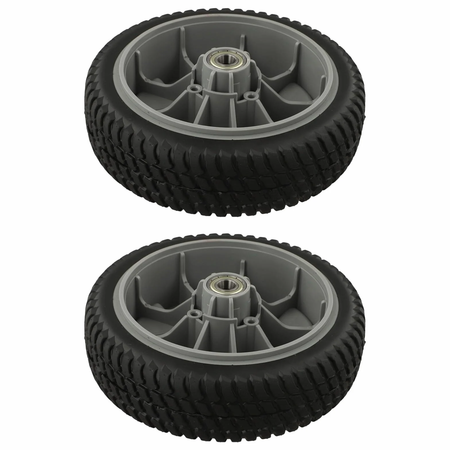 Conjunto de rueda delantera para cortacésped Toro 125-2510 de 8 pulgadas, compatible con modelos TimeMaster 20199/20200/20975/20976/20977/20978/21199 21200 21810 21811 (2 piezas)