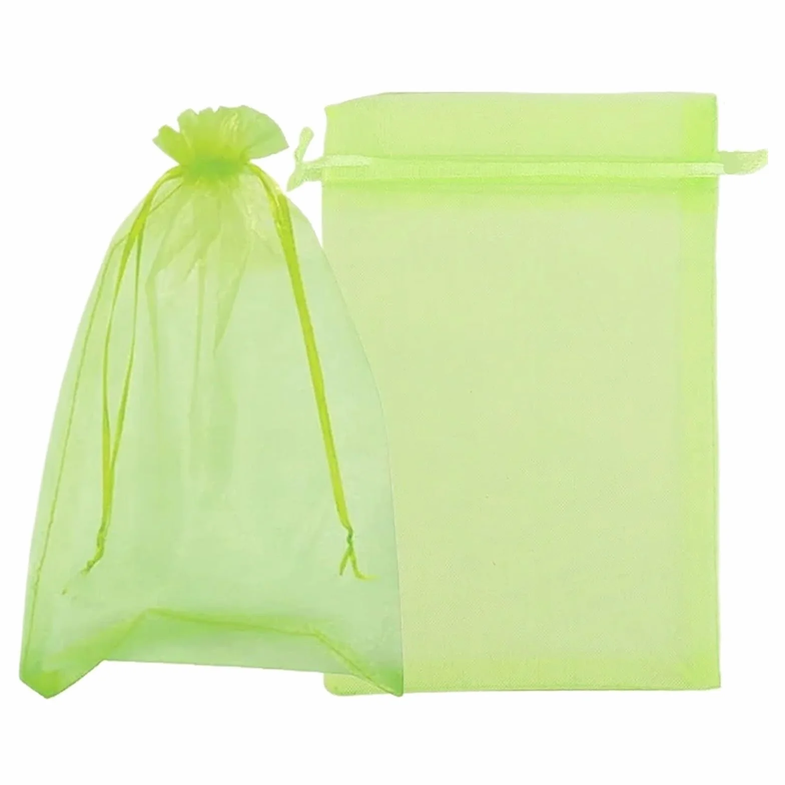 Bolsas de protección frutas con cordón, malla a prueba insectos, cubiertas barrera contra plagas, reutilizables for árboles, plantas, suministros jardín | Green 20x30cm,10PCS