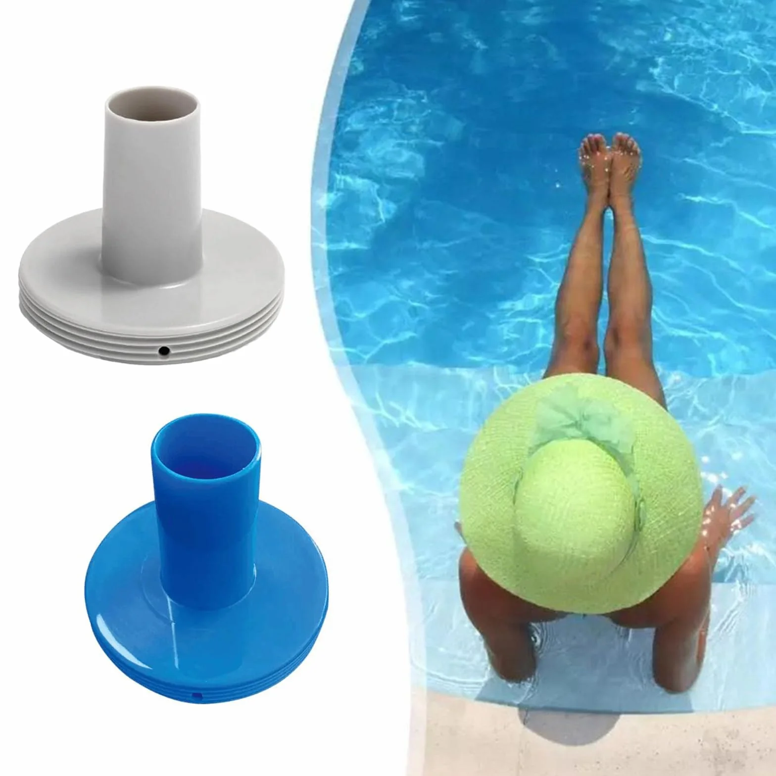 Conector de filtro de piscina para puertos de salida de piscina, filtro de rejilla, conveniente conector de colador 11070