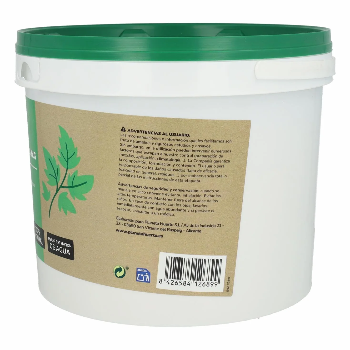 Tierra de Diatomeas 2 kg Fertilizante Natural Mejorador del Suelo para Cultivos Huertos Jardinería