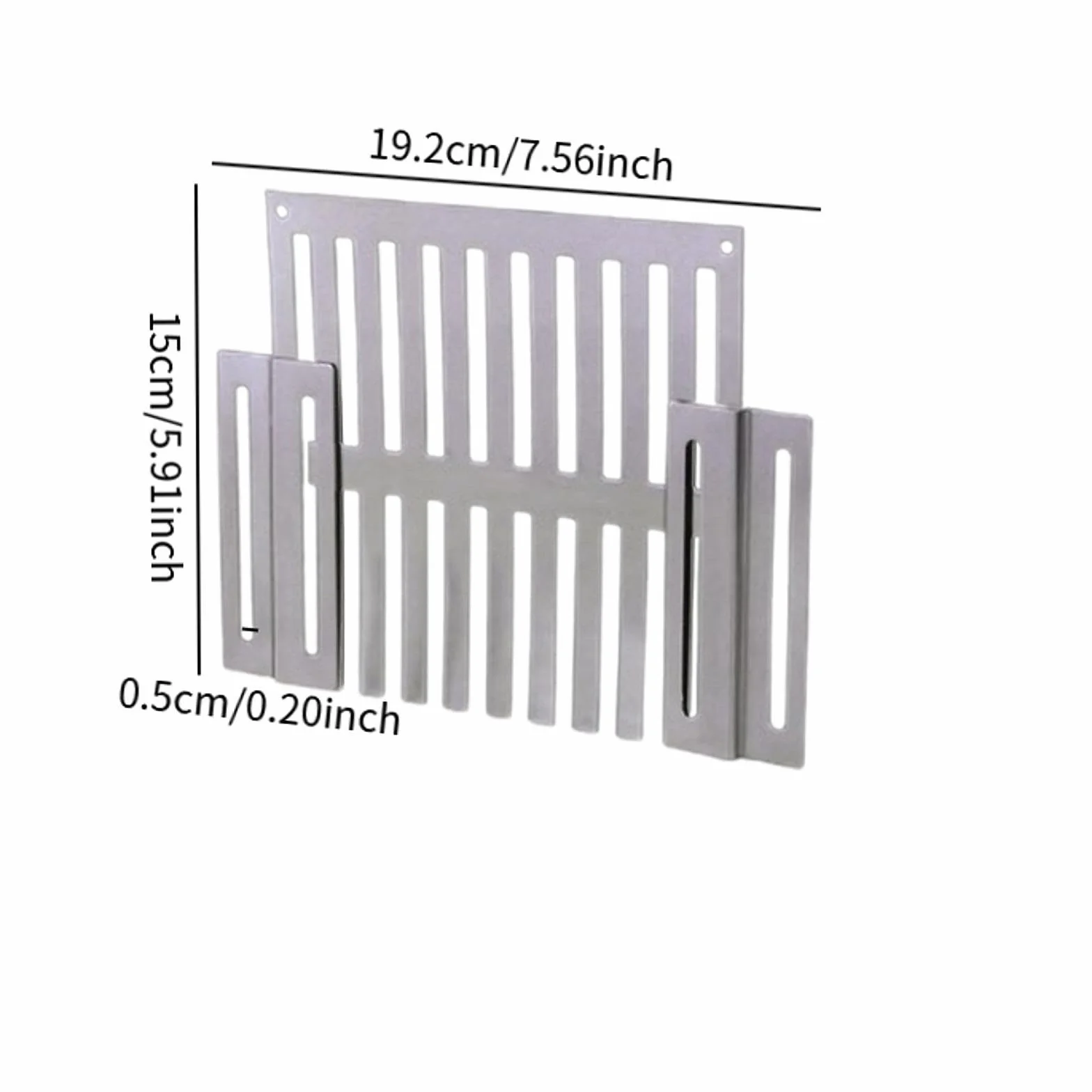 Rejilla de Drenaje de Pared Lateral Deslizante, Protector Resistente a Intemperie, 19.2 cm x 15 cm