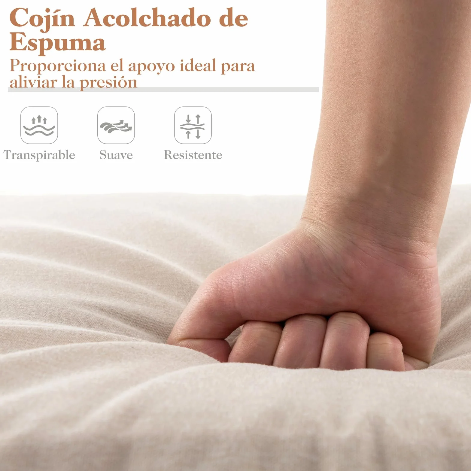 COSTWAY Tumbona Impermeable 182x59x4.5cm Colchonetas Exterior con Correas Fijación Cierre Gancho Bucle Blanco 2