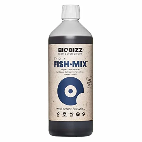 BIOBIZZ Fish Mix 1 L Fertilizante Orgánico Estimulante Biológico Suelo Crecimiento Plantas Abono Hojas Exteriores