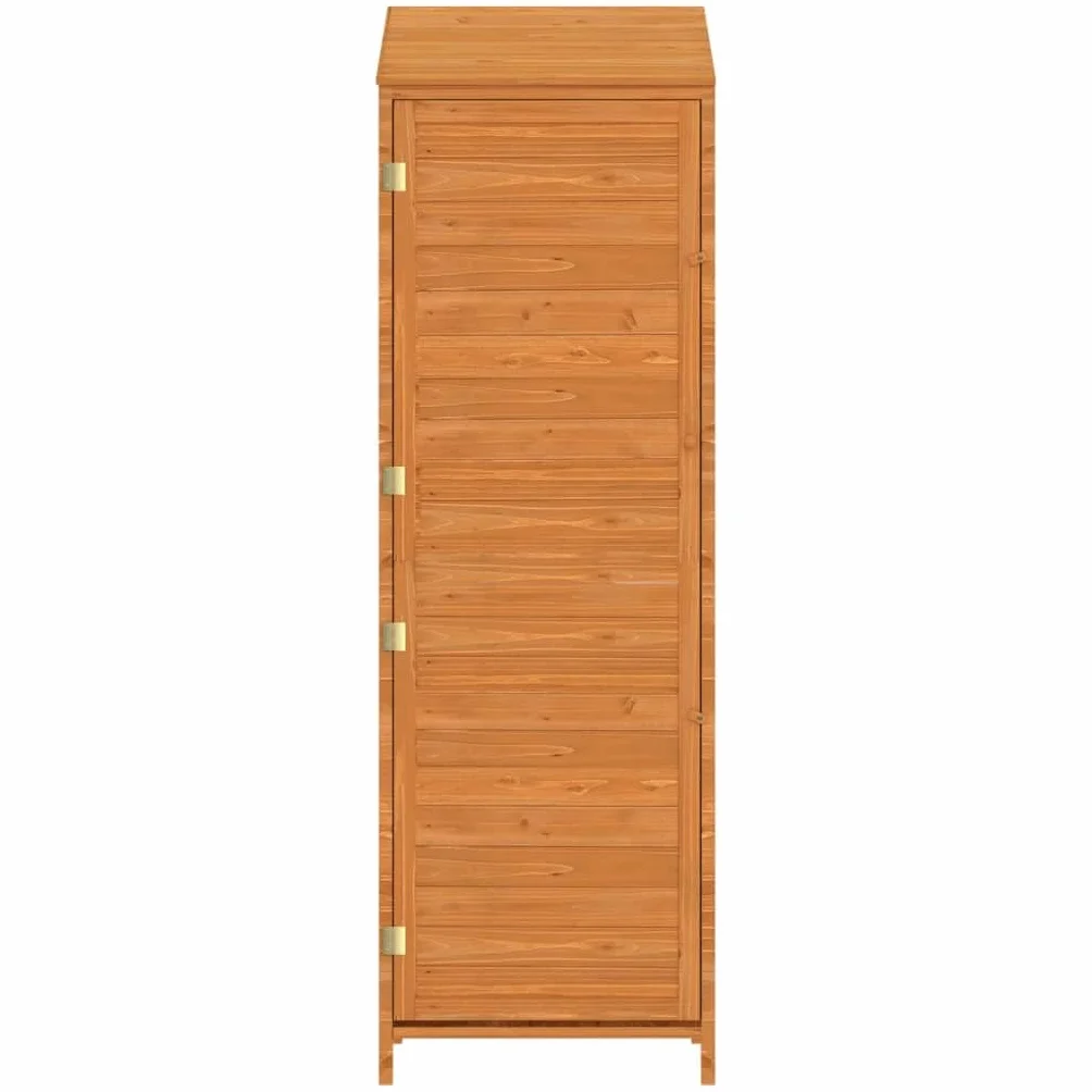 Cobertizo de jardín Madera Maciza de Abeto marrón 55x52x174,5cm