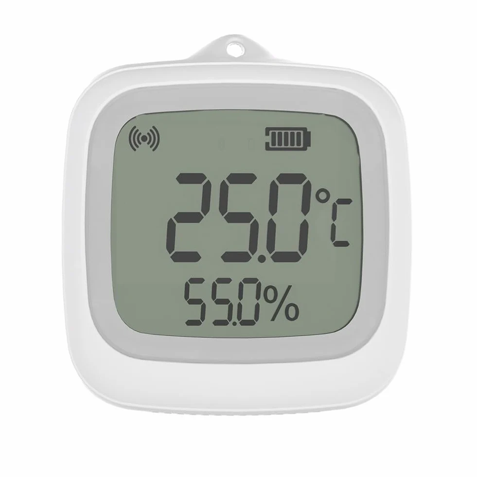 Sensor inteligente de temperatura y humedad, 1 paquete para dispositivo ZIGBEE 3.0 con pantalla LCD, monitoreo en tiempo real impermeable IP65, membrana transpirable para baño de invernadero
