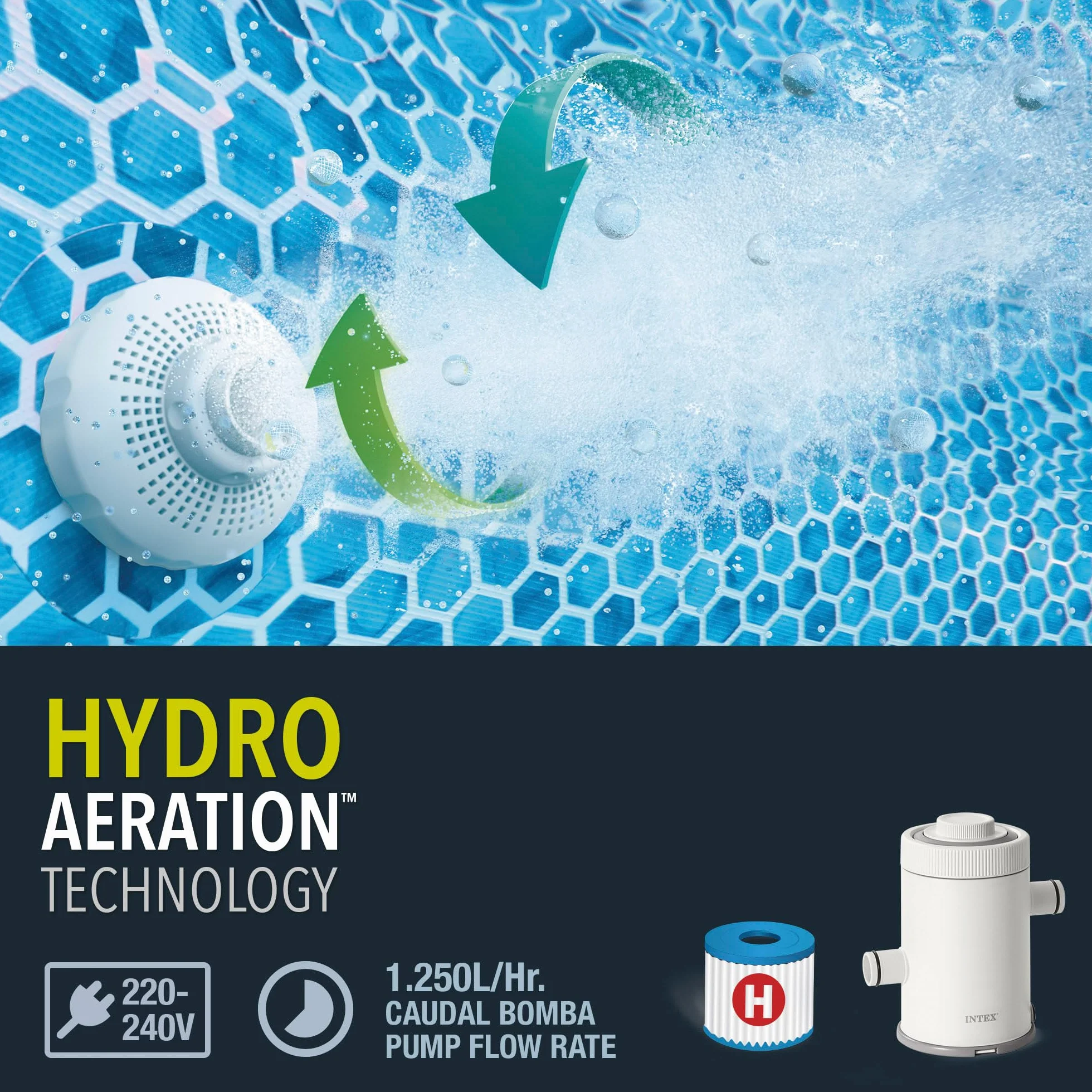 Intex Piscina Desmontable 305x75 cm 4485 litros Estructura metálica 4 Personas Incluye Depuradora Conexiones 32 mm