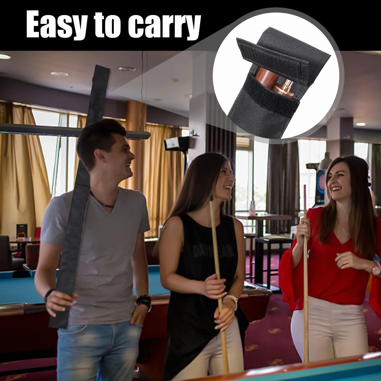 KRYMSON Funda para Taco de Billar - Bolsa para Tacos